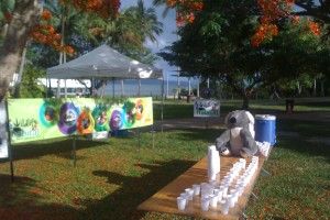 Water Station at The Great Barrier Reef Marathon